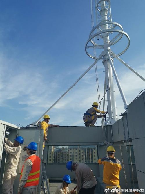 通讯塔,助力电力无线4g全覆盖】8月14日,随着调度大楼基站业务开通,国